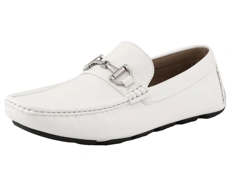 Men's loafers with a pointed toe for a stylish appearanceTrentino White