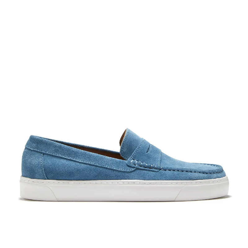 Slip - on men's loafers for easy wearSlip-on Sneaker Loafers, petrol blue suede