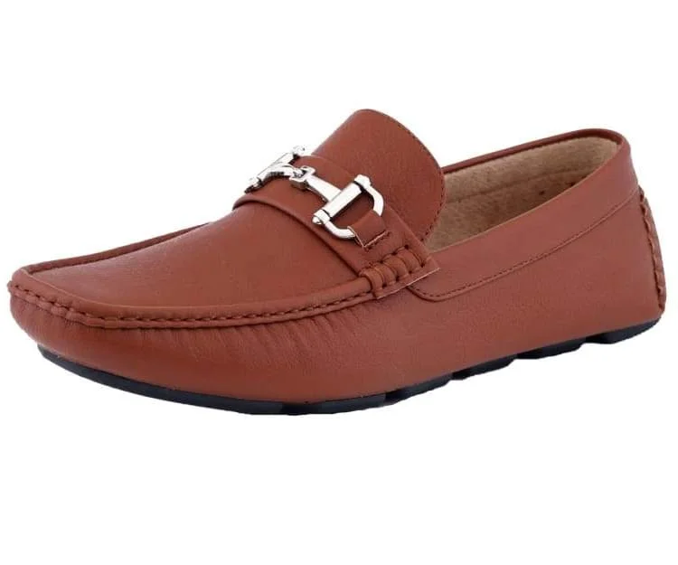 Men's leather loafers with a penny slotTrentino Cognac