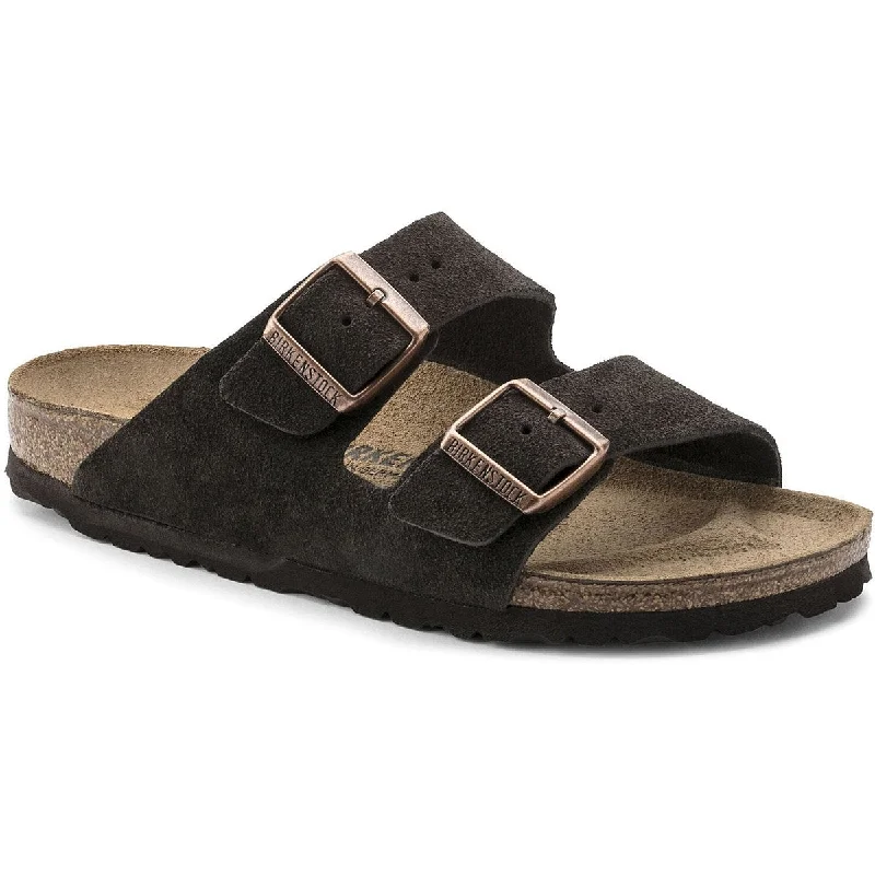 Men's sandals with a decorative buckle or charmArizona Suede Leather - Regular