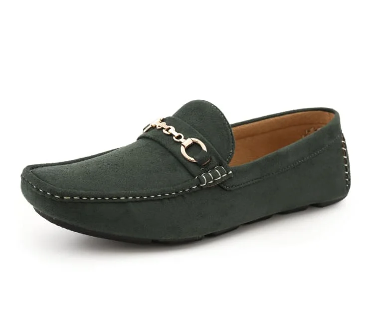 Men's loafers with a contrast stitching detailEcker Green