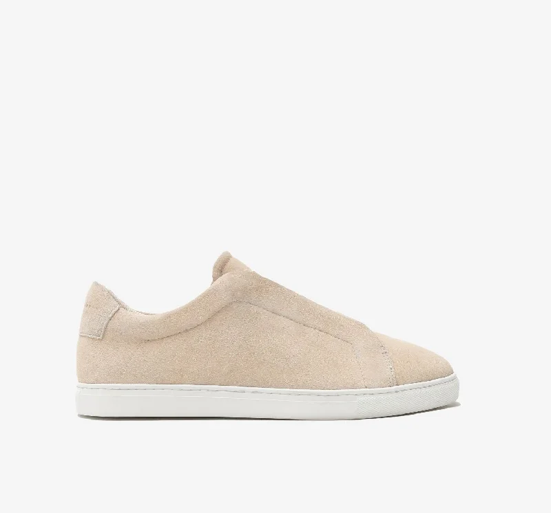 Men's loafers with a stretchy side panel for a better fitLow 1 Laceless | Sand Suede