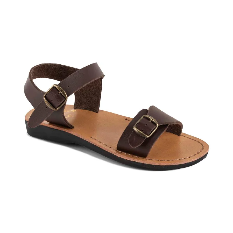 Men's sandals with a decorative buckle or charmThe Original Vegan - Leather Alternative Sandal | Brown