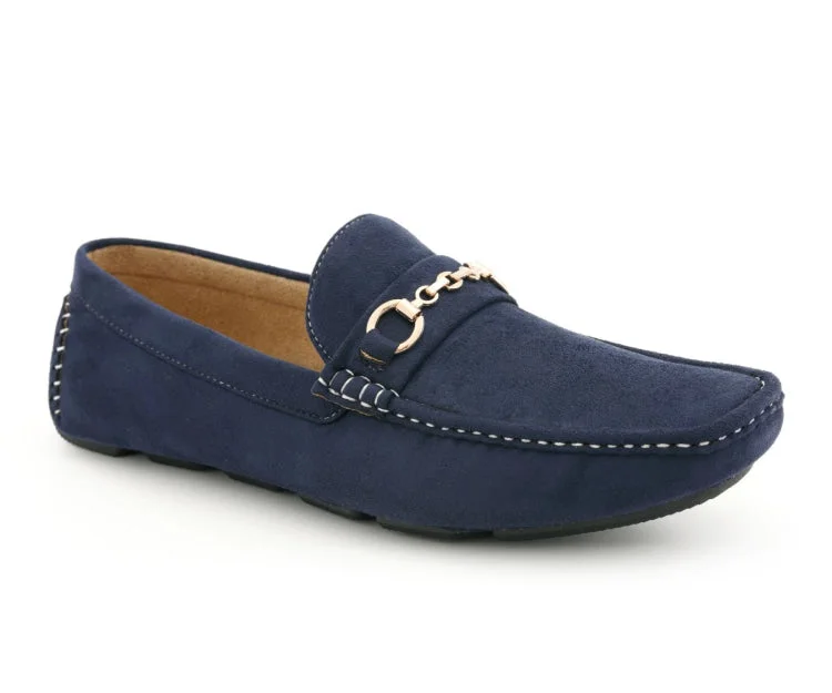 Men's loafers with a moc - toe designEcker Navy