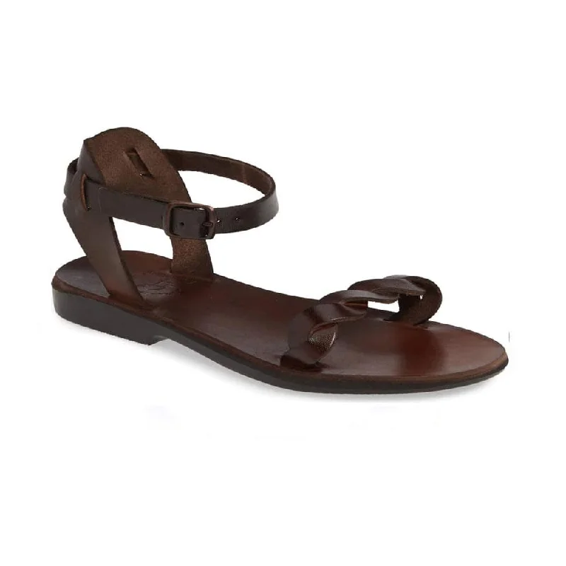 Men's sandals with a wide strap for supportArden - Leather Ankle Strap Sandal | Brown