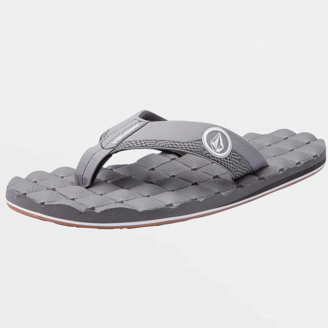 Men's sandals with a contrast stitching detailVolcom Men's Recliner Sandals - Grey