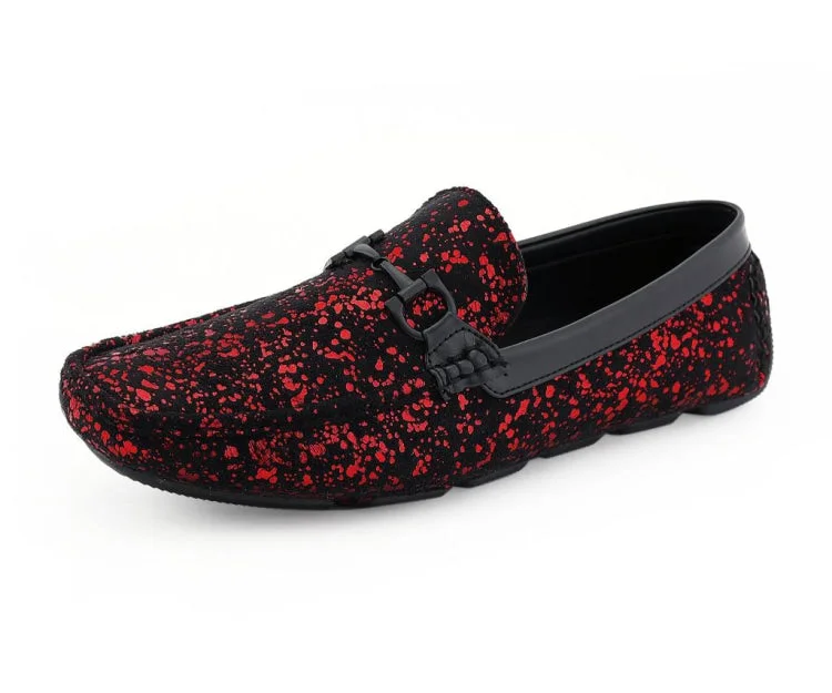 Men's loafers with a low - heeled designMonty Red