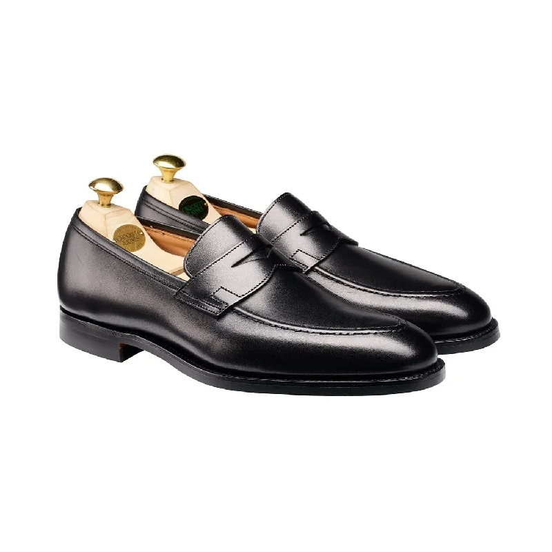 Men's loafers with a leather lining for comfortSydney Black Calf (City Sole)