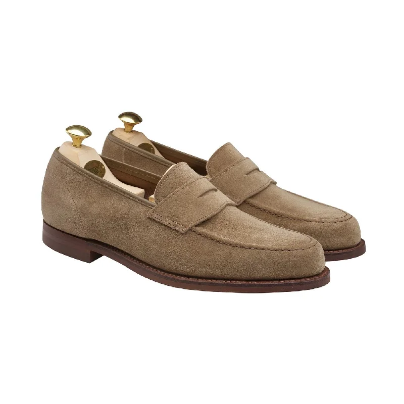 Men's loafers with a perforated leather upper for ventilationHarvard 2 Khaki Suede