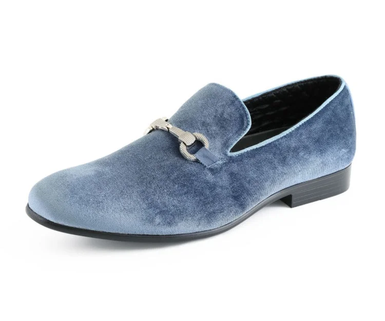 Men's loafers with a contrast stitching detailHarrison Blue