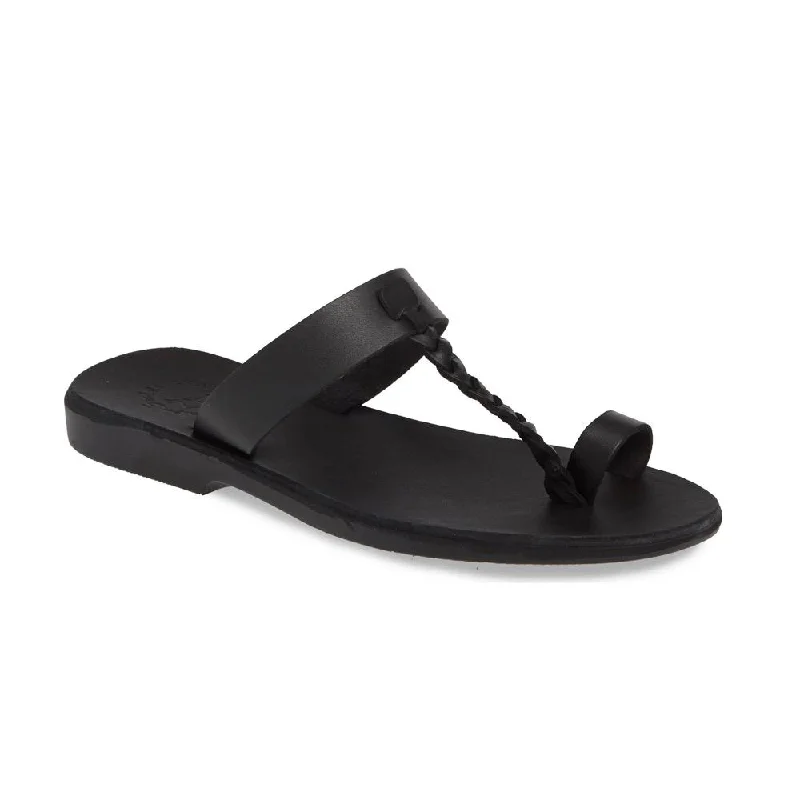 Men's sandals with a leather lining for comfortAra -  Braided Leather Sandal | Black