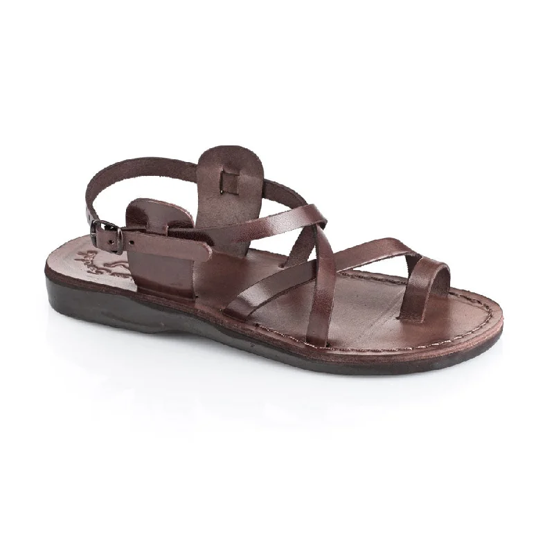 Men's sandals with a pointed toe for a stylish lookThe Good Shepherd Buckle - Leather Toe Loop Sandal | Brown