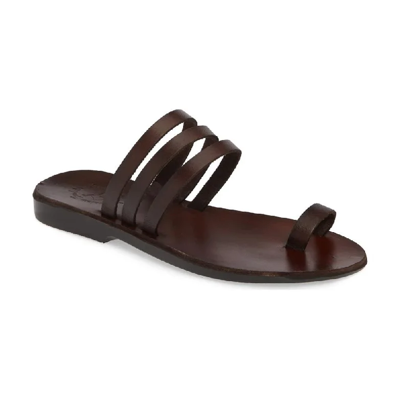 Men's sandals with a pointed toe for a stylish lookAngela - Leather Slip On Sandal | Brown