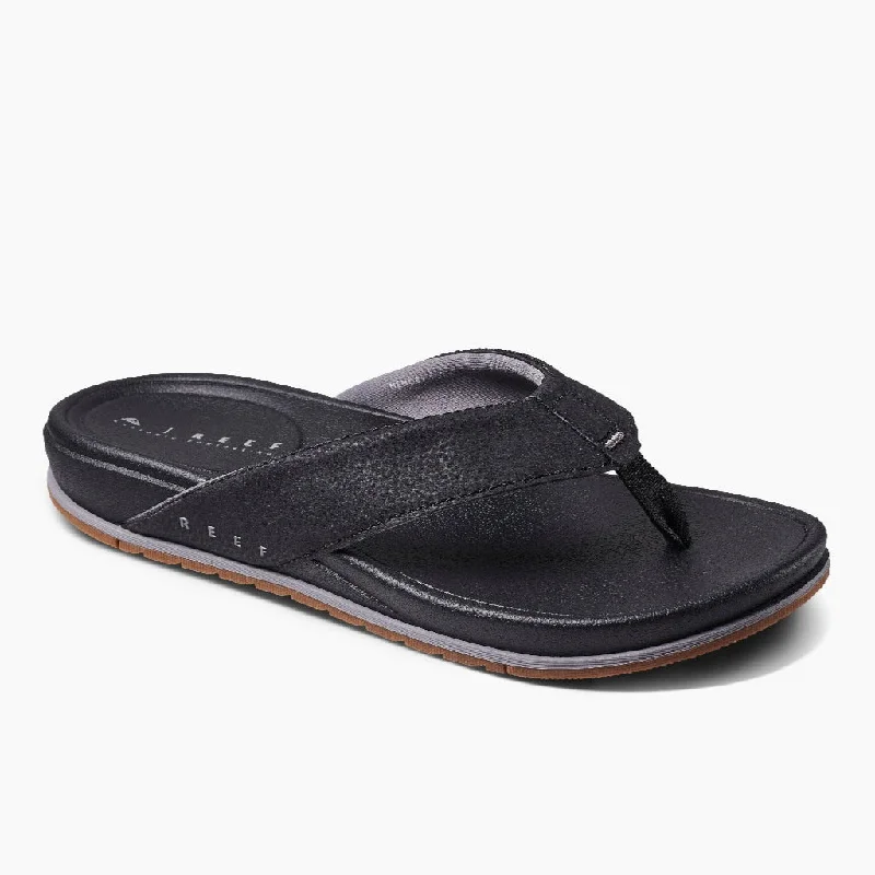 Men's sandals with a durable outer soleReef Cushion Bonzer Comfort Sandals - Black Gum