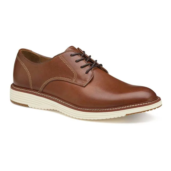 Mens Johnston & Murphy Upton Plain Toe in Tan Full Grain