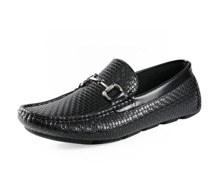 Men's loafers with a stretchy side panel for a better fitAmerigo Black