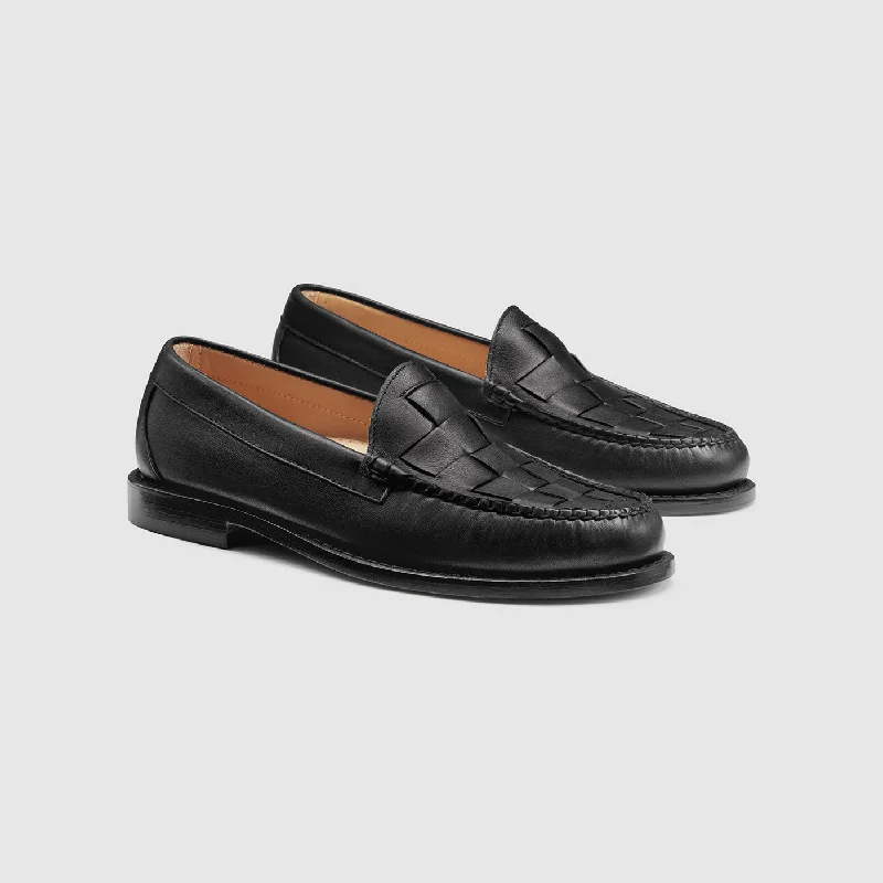 Men's loafers with a removable insole for cleaningMENS LARSON VENETIAN WEAVE WEEJUNS LOAFER