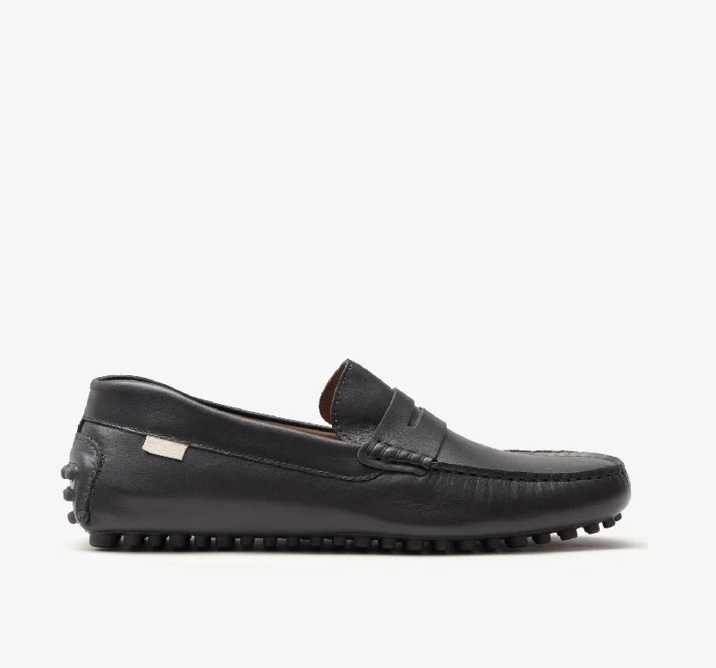 Suede men's loafers for a soft and luxurious feelDriver | Charcoal Leather