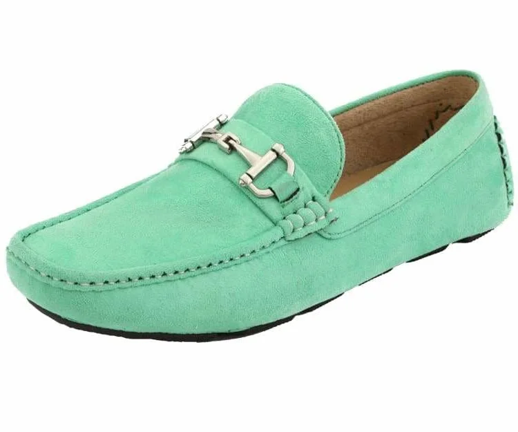 Men's loafers with a smooth leather finishWalken Mint Green