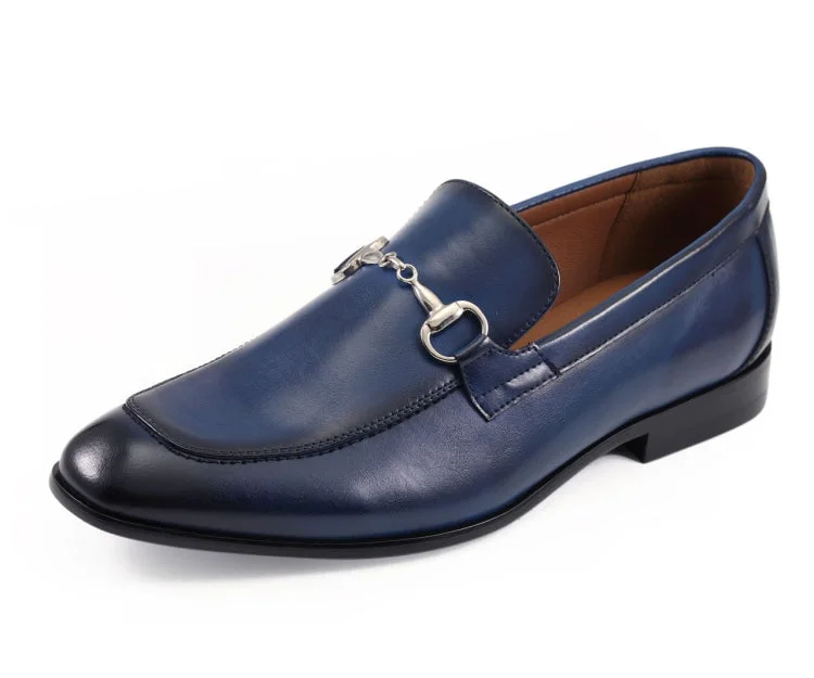 Suede men's loafers for a soft and luxurious feelMarco Navy