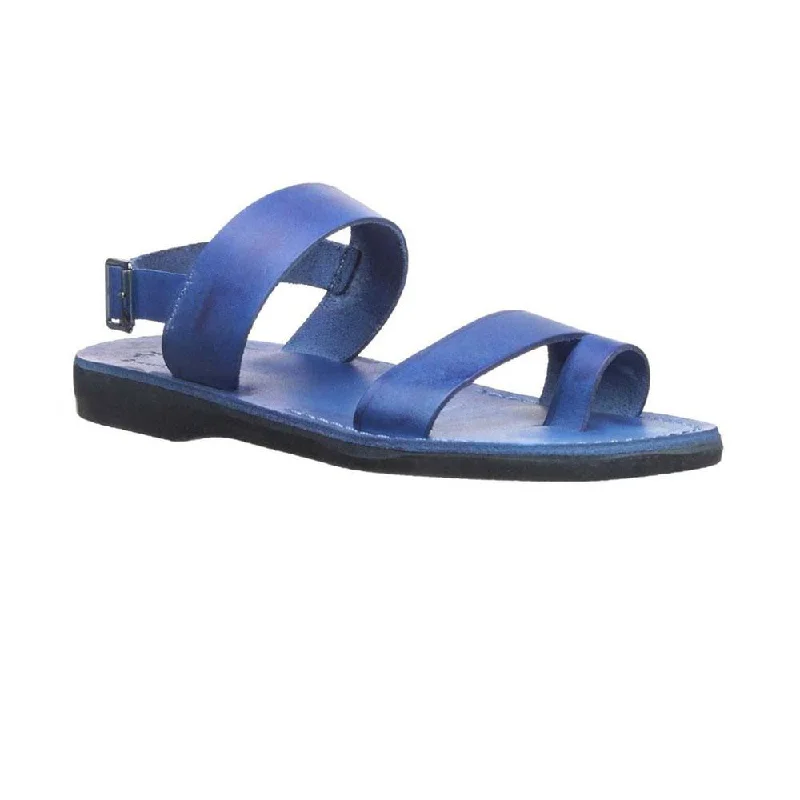 Men's sandals with a buckle closureCarmel - Leather Ankle Strap Sandal | Blue