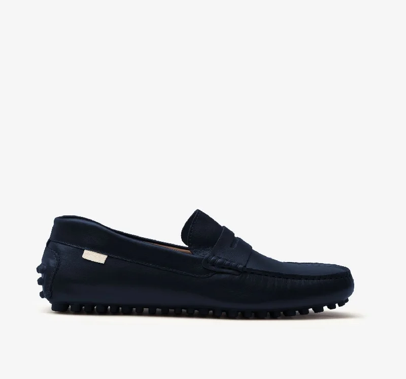 Men's loafers with a leather lining for comfortDriver | Navy Leather