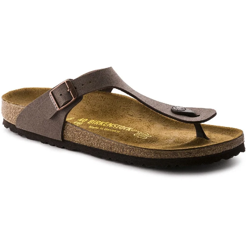 Men's leather sandals with an adjustable strapGizeh Birko-Flor Nubuck - Regular