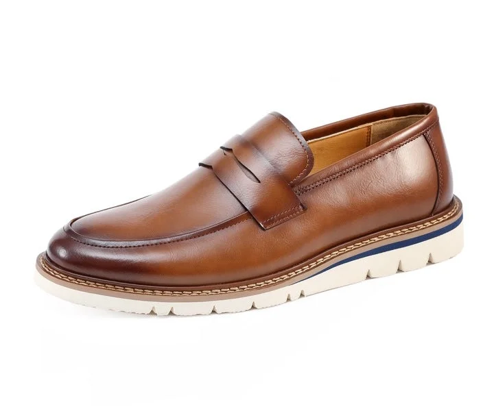 Men's loafers with a memory foam insoleHugh Cognac