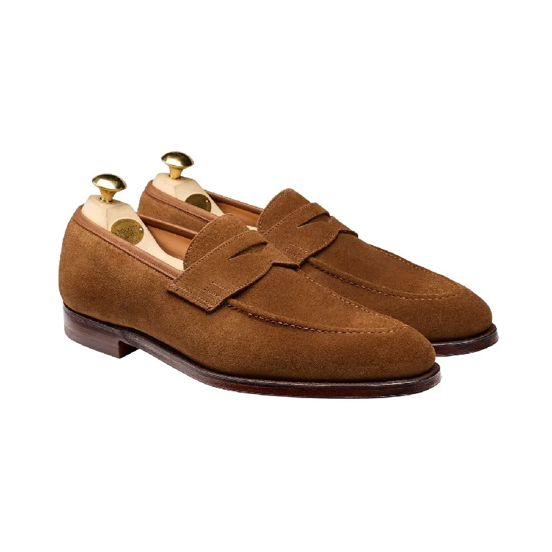 Men's leather loafers with a penny slotSydney Snuff Suede