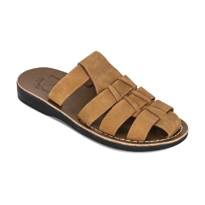 Men's sandals with a pointed toe for a stylish lookMichael Slide - Leather Pacific Slide Sandal | Tan Nubuck