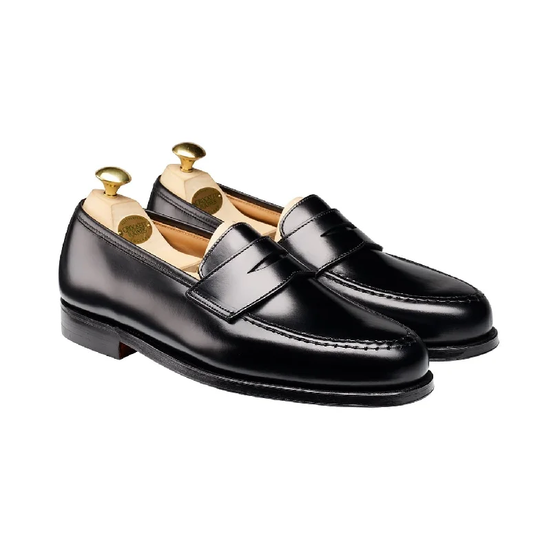 Men's loafers with a removable insole for cleaningBoston Black Cavalry Calf