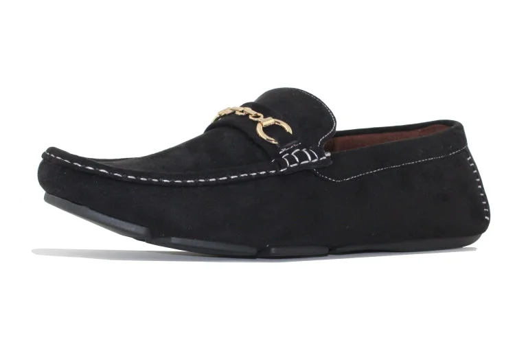 Men's loafers with a decorative buckleEcker Black