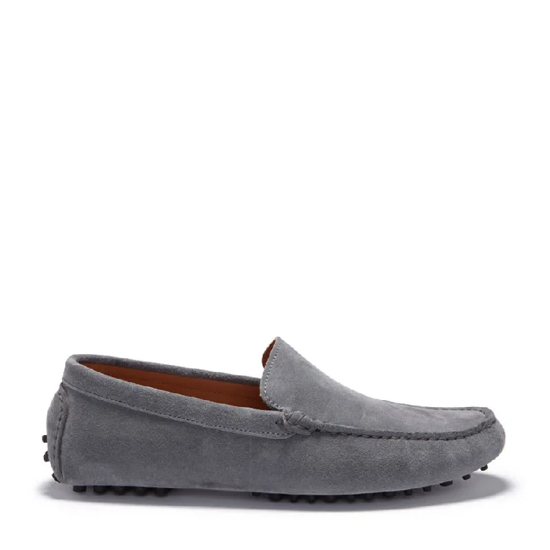 Men's loafers with a cushioned footbedDriving Loafers, slate grey suede