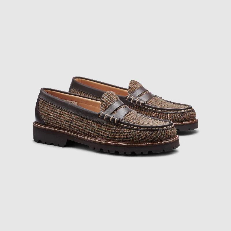 Men's loafers with a cushioned footbedMENS LARSON HARRIS TWEED LUG WEEJUNS LOAFER