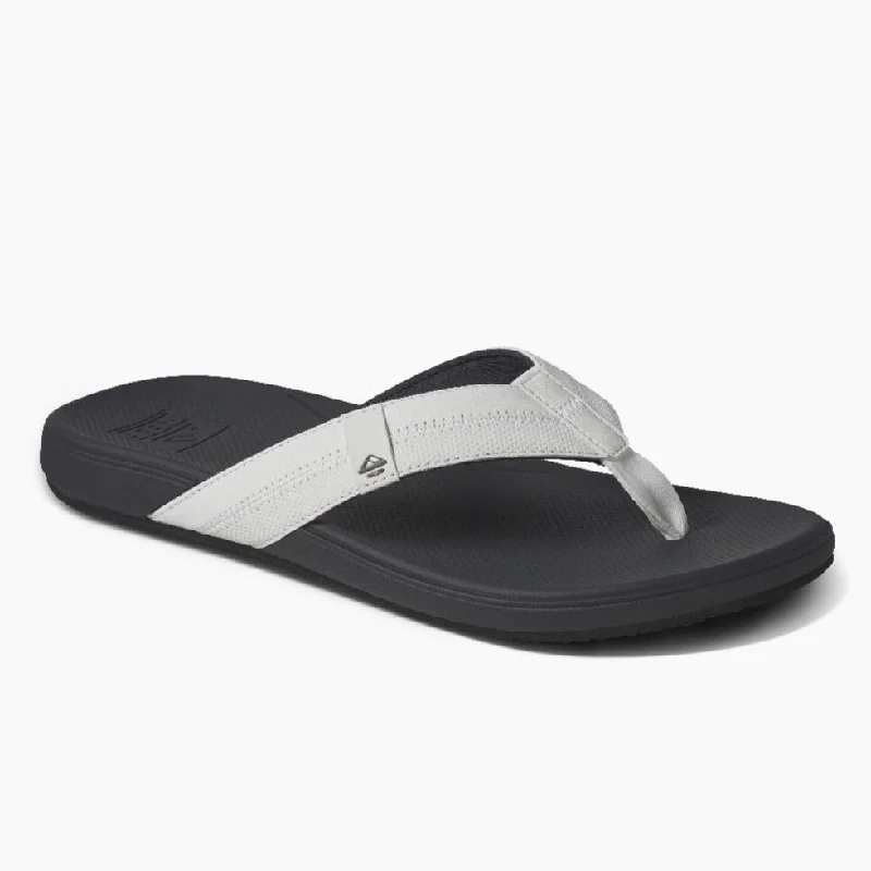 Men's sandals with a stretchy strap for a better fitReef Cushion Phantom 2.0 Mens Sandals - White Charcoal