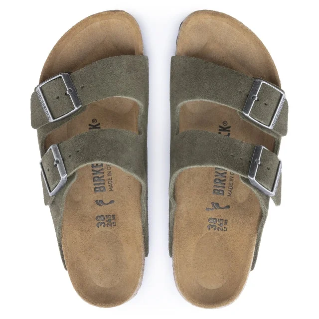 Men's sandals with a buckle closureArizona Suede Leather - Narrow