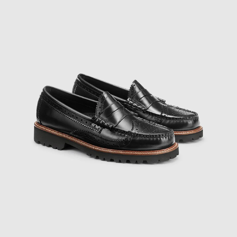 Men's loafers with a low - heeled designMENS LARSON WINGTIP LUG WEEJUNS LOAFER