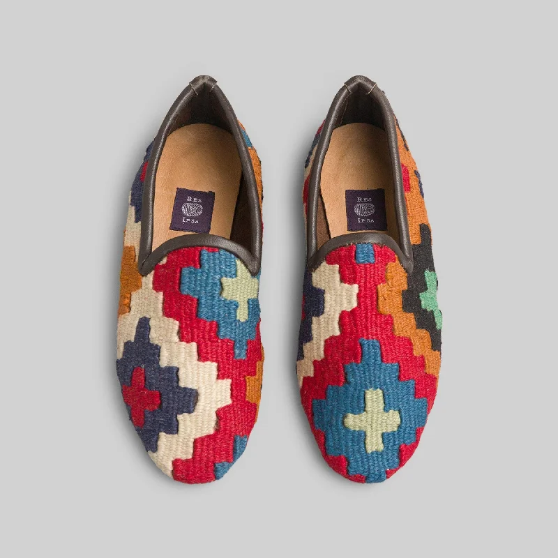 Men's loafers with a rubber sole for durabilityMen's Kilim Loafer Size 7