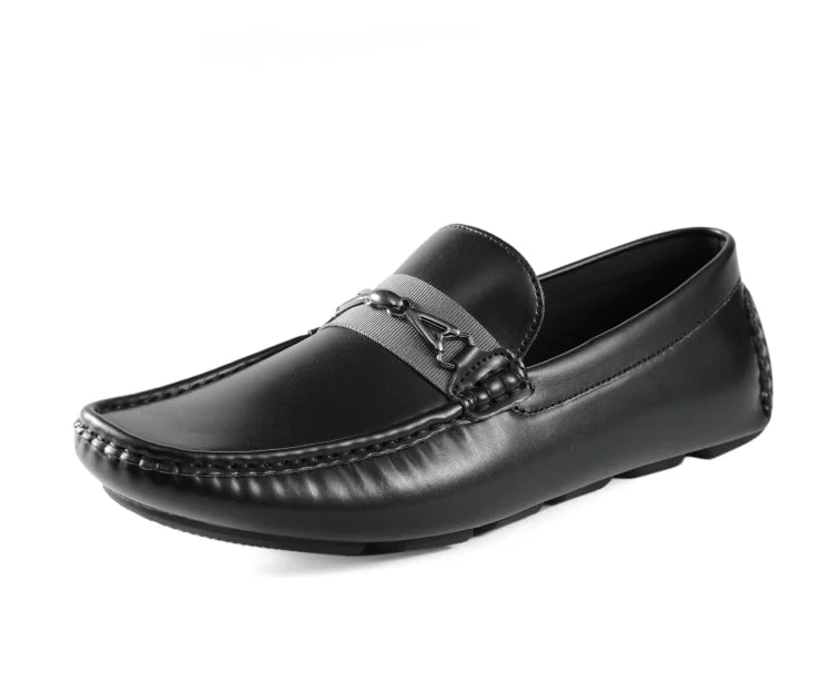 Men's loafers with a rubber sole for durabilitySpear Black