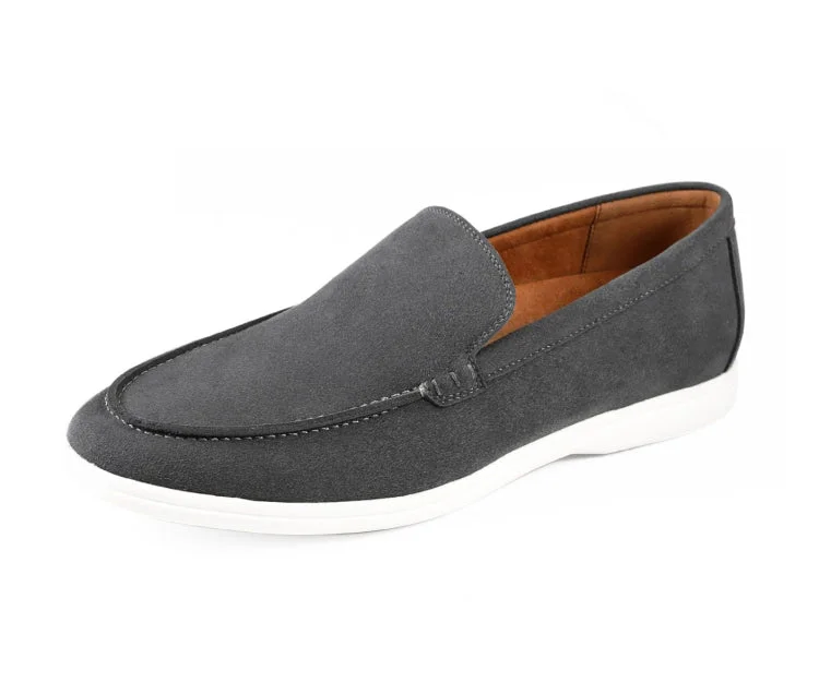 Men's loafers with a contrast stitching detailDeniz Grey