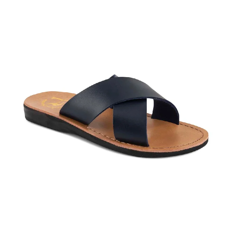 Men's sandals with a shock - absorbing insoleElan Vegan - Leather Alternative Sandal | Blue