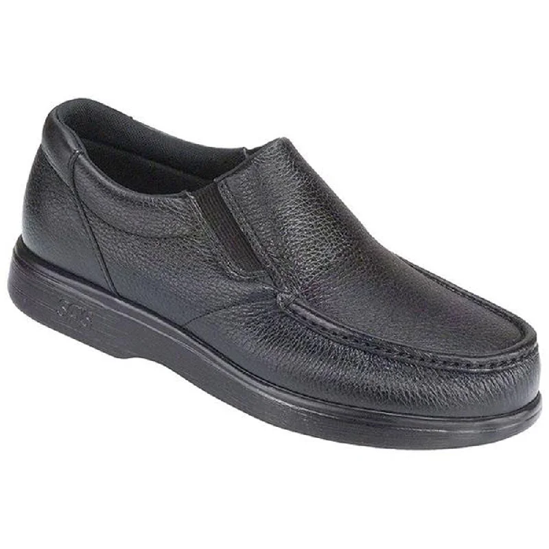 Men's loafers with a smooth leather finishSAS Side Gore Loafer Black Leather (Men's)