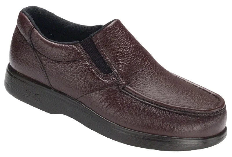 Men's loafers with a smooth leather finishSAS Side Gore