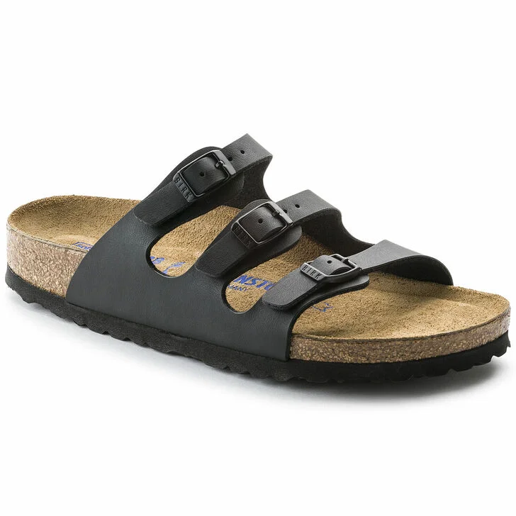 Men's sandals with a rubber sole for tractionFlorida Black BF SFB