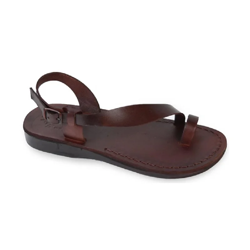 Waterproof men's sandals for water activitiesMia - Leather Backstrap Sandal | Brown