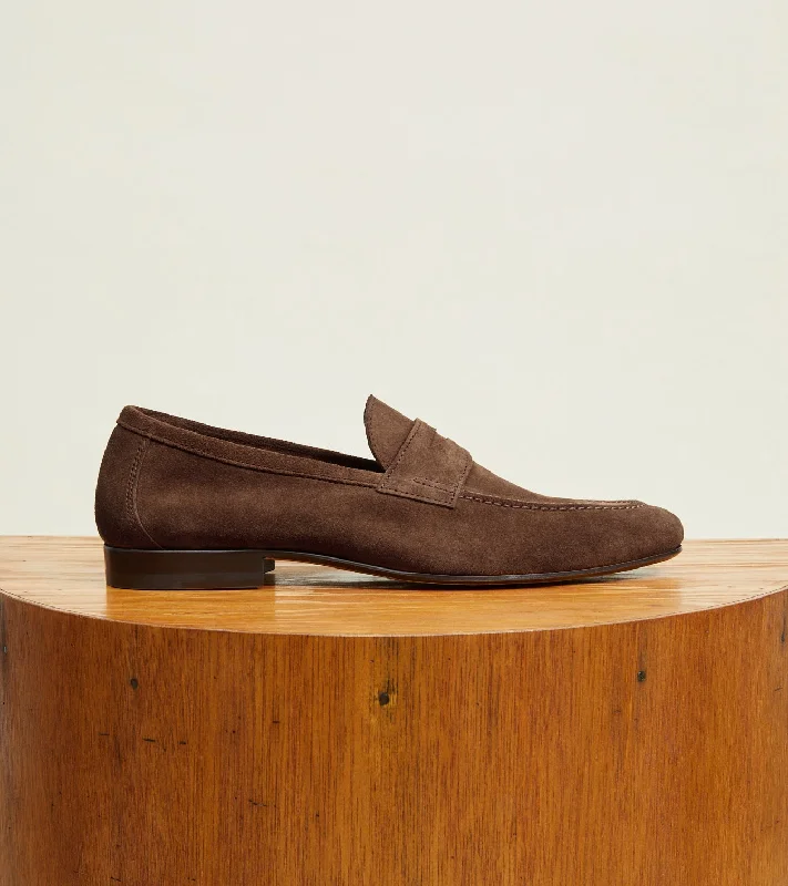 Dark Brown Suede