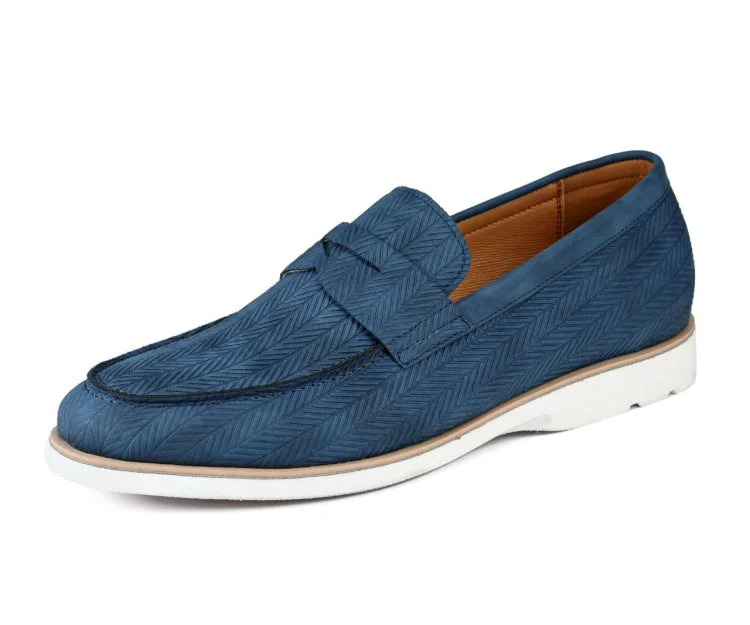 Men's loafers with a leather lacing systemElias Navy