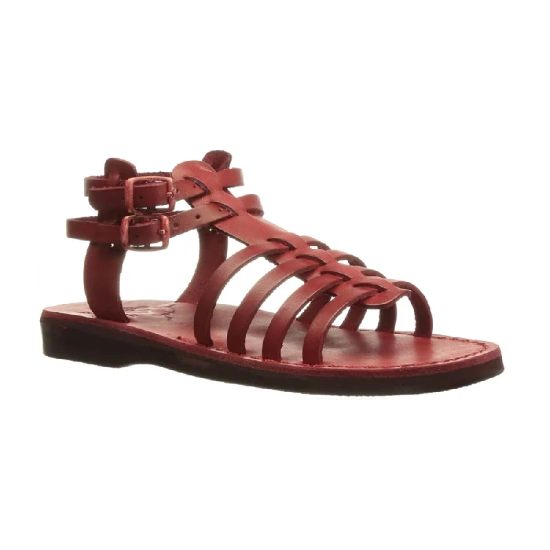 Men's sandals with a stretchy strap for a better fitLeah - Leather Gladiator Sandal | Honey