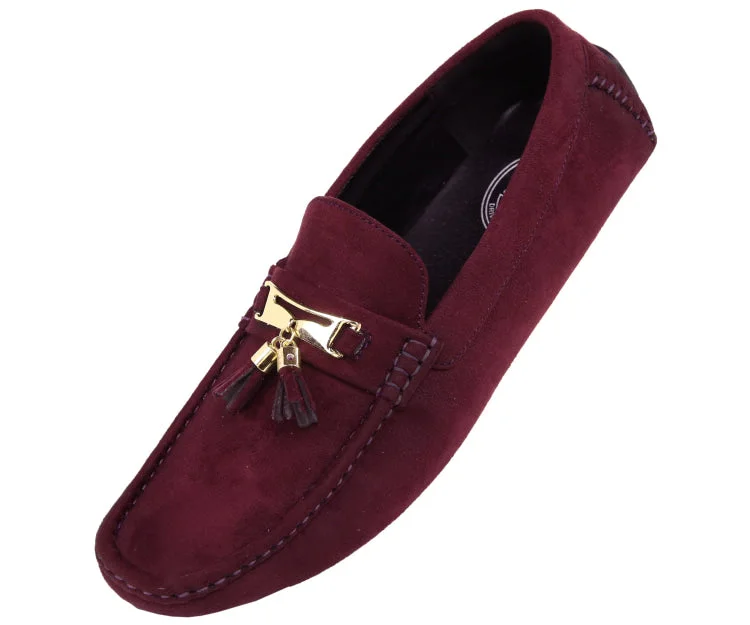 Men's loafers with a perforated leather upper for ventilationDyer Burgundy