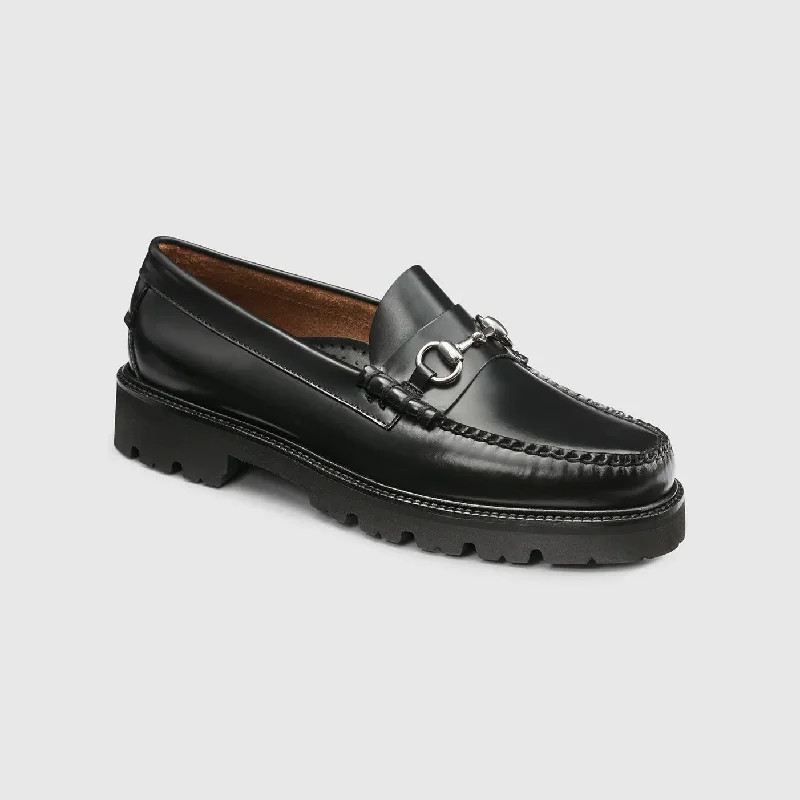 Men's loafers with a perforated leather upper for ventilationMENS LINCOLN BIT SUPER LUG WEEJUNS LOAFER